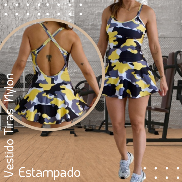 Vestido Tiras Estampado